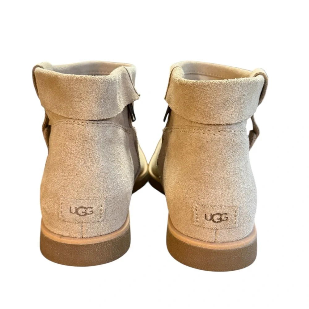 UGG JOSEFENE Short Cuff Suede Boots Sand Beige Women’s Size 10 - Picture 2 of 8